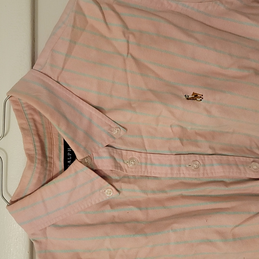 Ralph Lauren Men's Slim Fit Striped Shirt Vintage